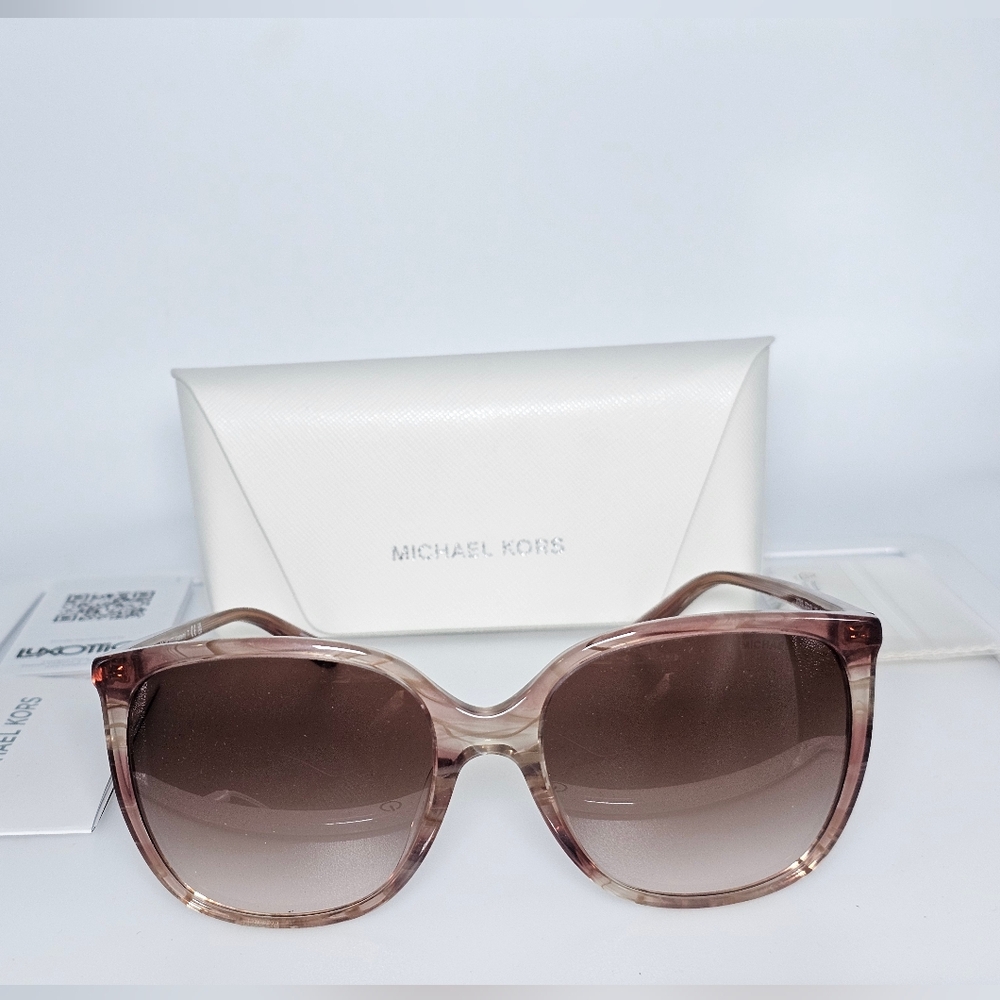Michael Kors Women's Sunglasses gradient MK2137U 317513 57 Anaheim Tan Blush - Picture 7 of 14